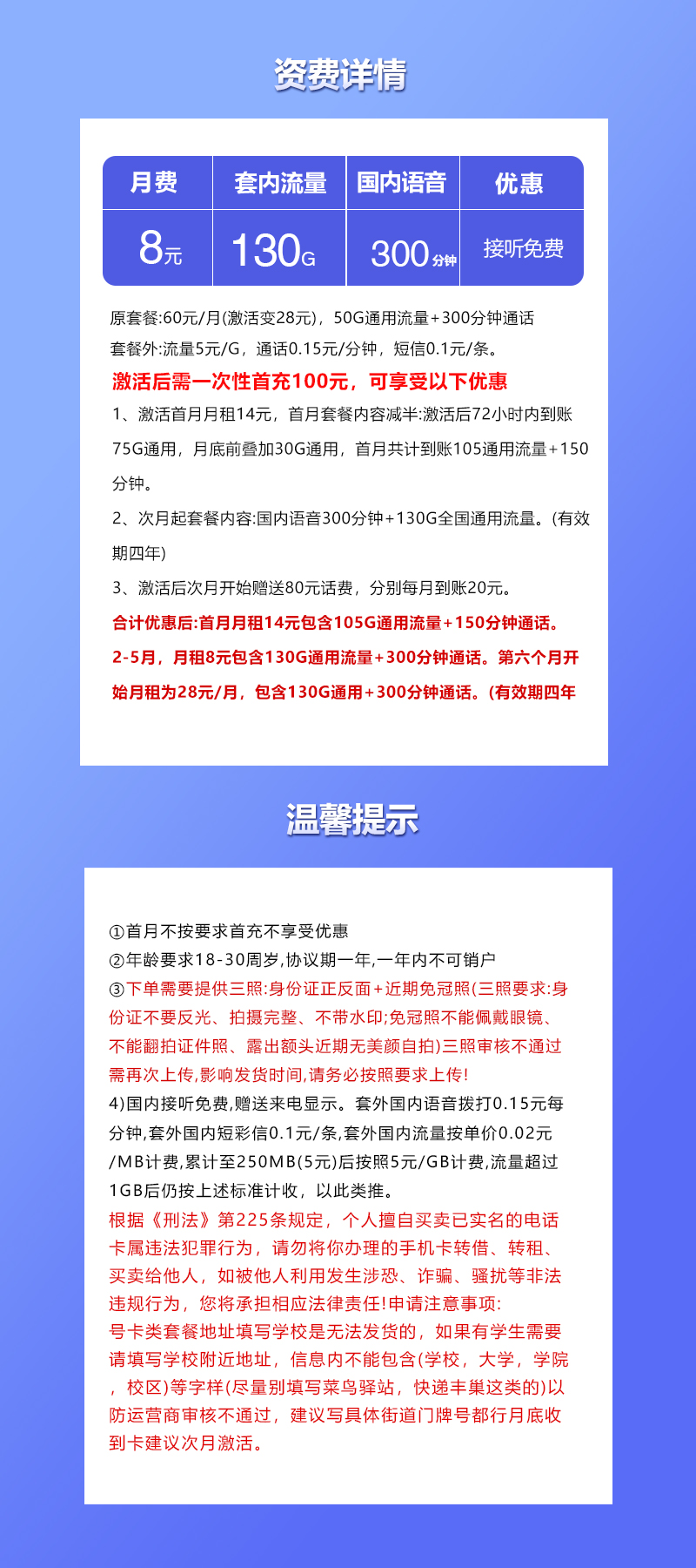 联通飞岚卡